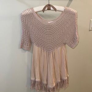Ella Moss Boho Mini Crochet Dress